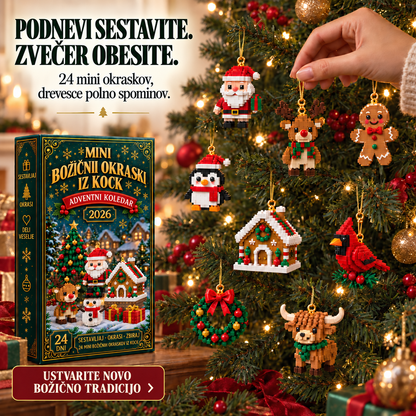 Adventni koledar z mini božičnimi okraski – 32. slika