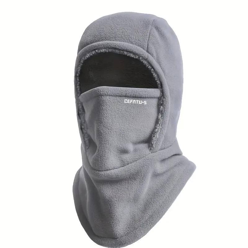 Termo podkapa ThermaFleece 3 v 1 – kapa, maska in grelec vratu – Svetlo siva
