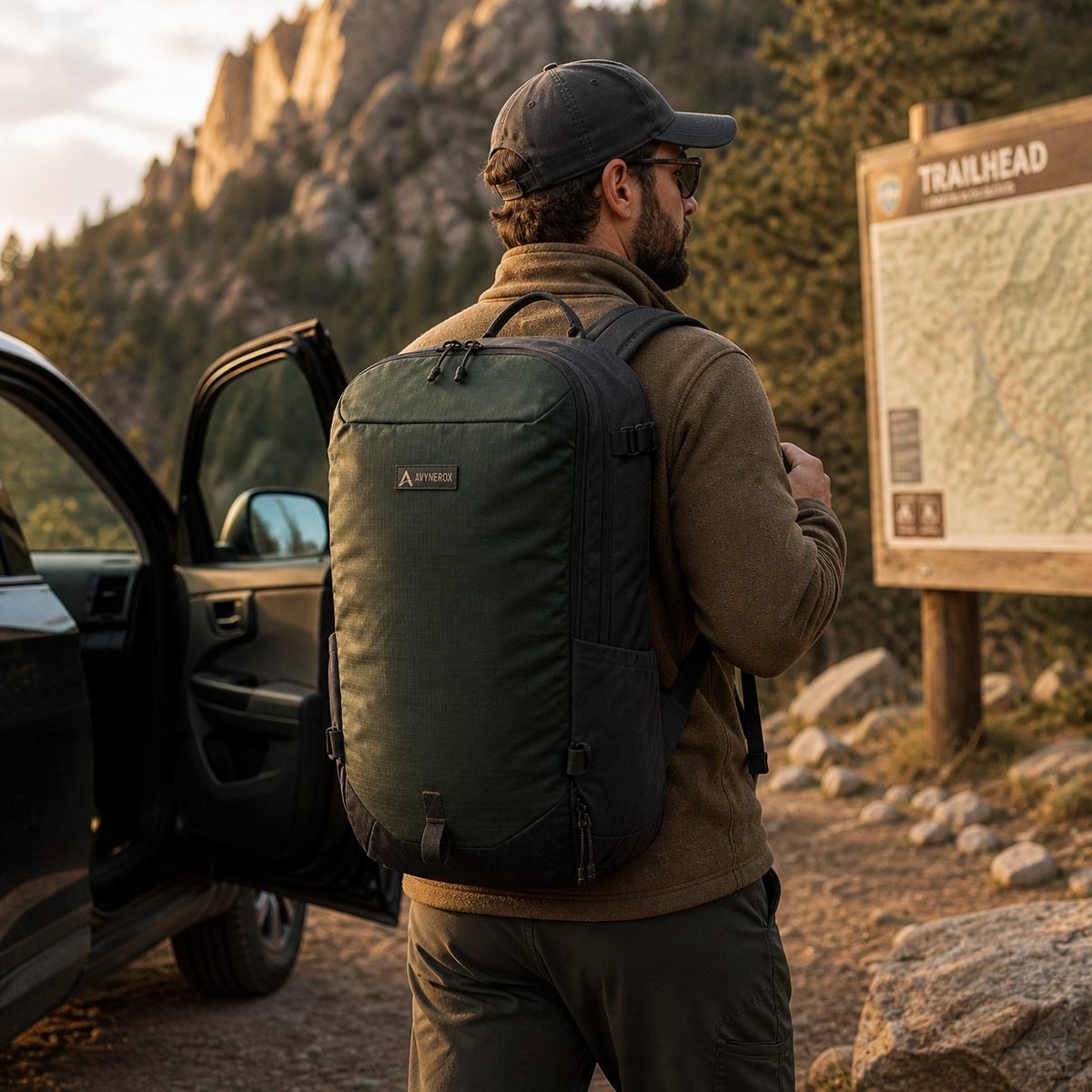 Avynerox Wayfinder 20L Daypack in use